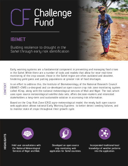 Ibimet challenge fund project png