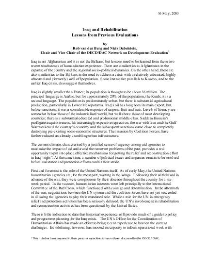 Iraq evaluation lessons png