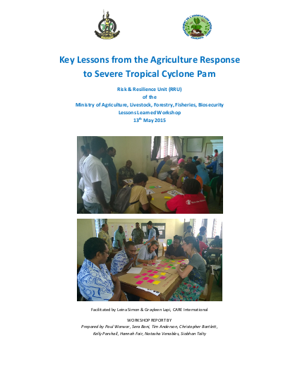 Lessons learned ministry of ag rru cyclone pam response png