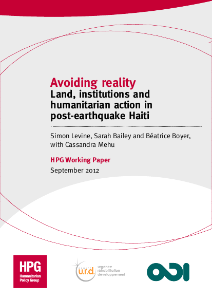 Levine%2C avoiding reality land%2C institutions and humanitarian action in post earthquake haiti  png