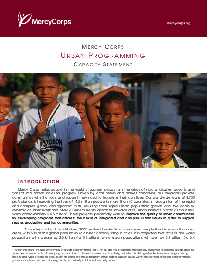 Mercy corps urban programming png