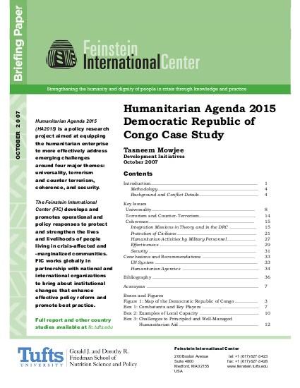 Mowjee humanitarian agenda 2015 democratic republic of congo case study png