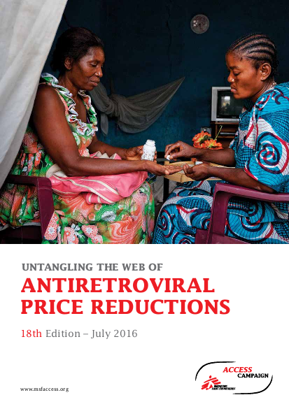 Msf antiretroviral price reductions png