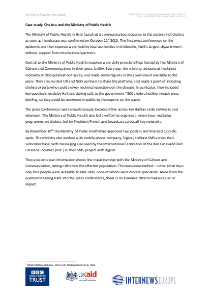 Mspp and cholera response png