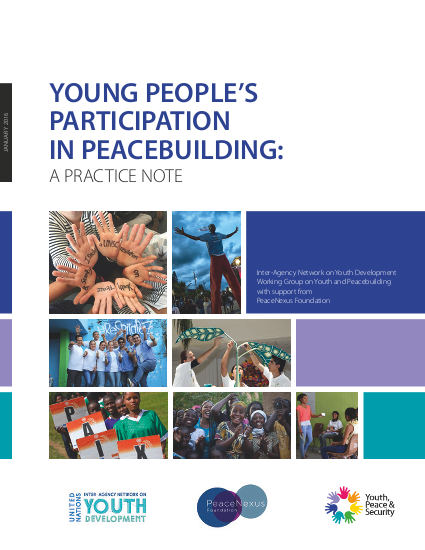 Young People's Participation in Peacebuilding: A Practice Note | ALNAP