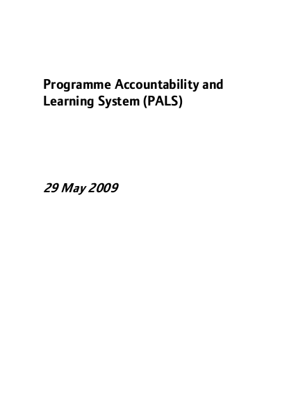 Programme accountability learning system png