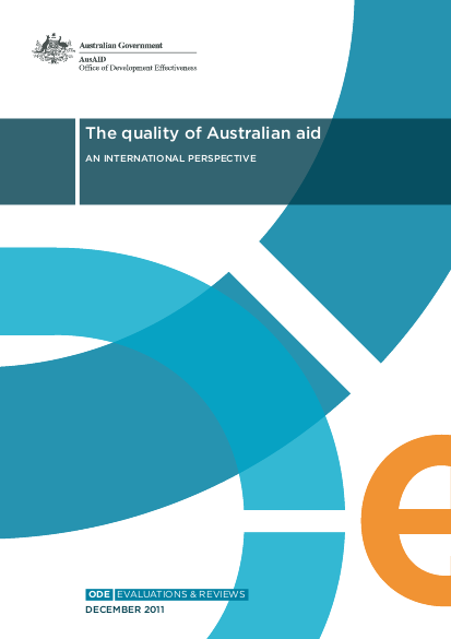 Quality of australian aid png