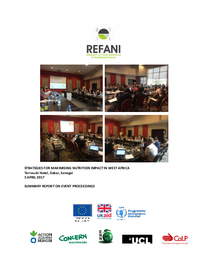 Refani meeting report strategies for maximising nutritional impact in west africa png