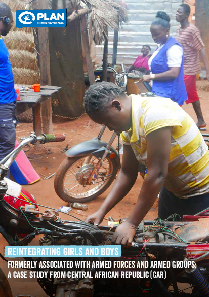 Reintegrating children from armed forces and groups in car png
