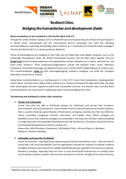 Resilience utc preliminary recommendations final png