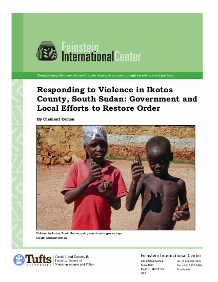 Responding to violence in ikotos county south sudan png