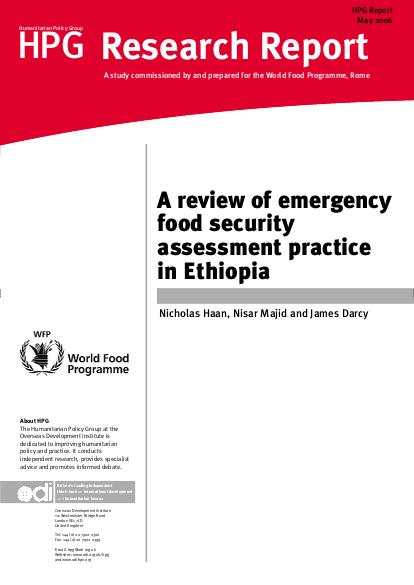 Review of emergency food security ethiopia png