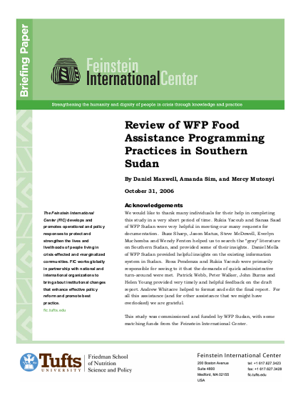 Reviewofwfpfoodassistanceprogrammingpracticesinsouthernsudan png