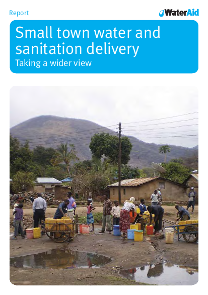 Small towns water sanition service delivery png