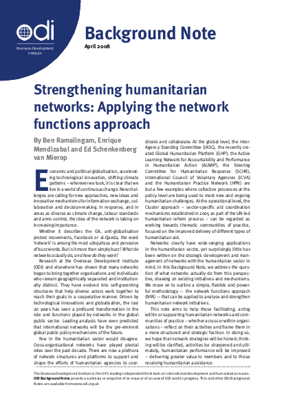 Stengthening humanitarian networks png