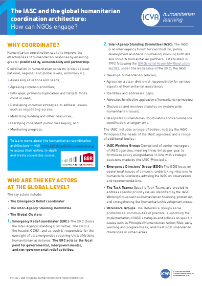 Topic 1 humanitarian coordination png