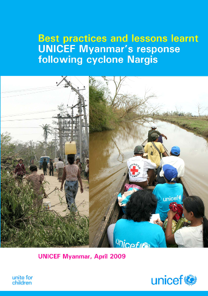 Unicef lessons learnt in myanmar png