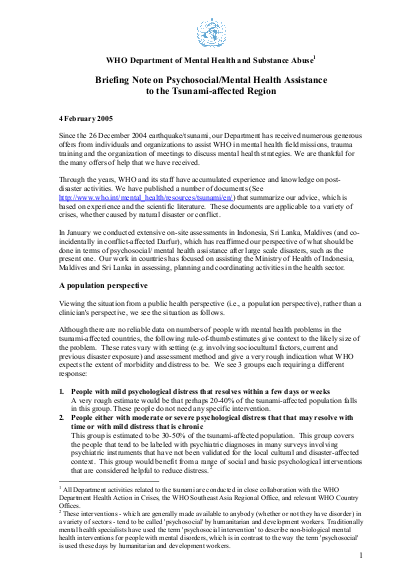 Who briefing note mental health Feb 2005 png