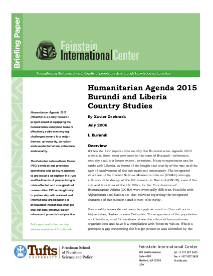 Zeebroek humanitarian agenda 2015 burundi and liberia country studies png